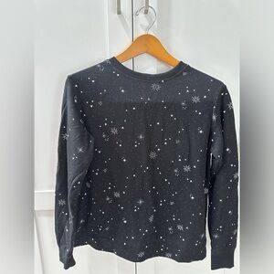 Stars above starry black sweater size small